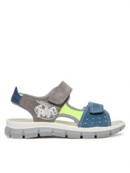 Primigi Sandały 1397711 S Szary. Szare sandały chłopięce Primigi, ze skóry, bez zapięcia. Za 249.99 zł.