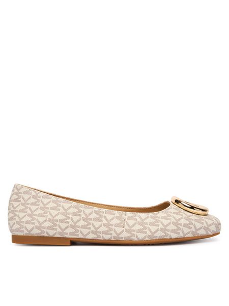 MICHAEL Michael Kors Baleriny Milan Flex Ballet 40F5MLFP1B Écru. Balerinki damskie MICHAEL Michael Kors, bez wzorów, ze skóry. Za 659.99 zł.