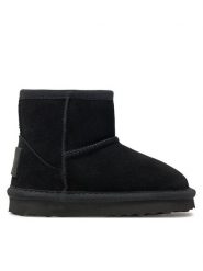 Mjuka Śniegowce Yukon NYUKO201Q Czarny. Czarne kozaki dziewczęce Mjuka, bez wzorów, ze skóry, bez obcasa, bez zapięcia. Za 249.99 zł.