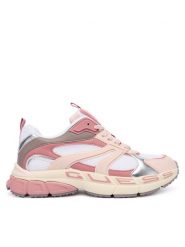 Guess Sneakersy FLFBVL ELE12 Różowy. Czerwone obuwie sportowe damskie Guess, z materiału, bez zapięcia. Za 509.99 zł.