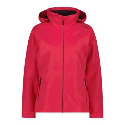 Damska kurtka wodoodporna CMP. Czerwone kurtki damskie CMP, bez wzorów, bez kaptura. Za 516.35 zł.