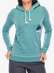 Bluza z kapturem damska Edelrid Tecu Hoody. Zielone bluzy damskie EDELRID, na lato, m, bez wzorów, z bawełny, z kapturem. Za 262.89 zł.
