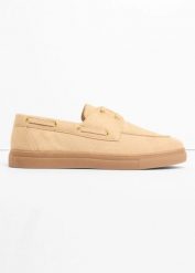 Loafersy ze sznurowaniem. Brązowe balerinki damskie bonprix, bez wzorów. Za 59.99 zł.