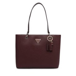 Torebka Guess. Czerwone shopper bag Guess, z aplikacjami, bez dodatków. Za 674.99 zł.