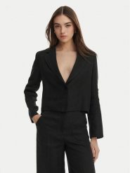 Marella Marynarka Papiro 2615041042 Czarny Regular Fit. Czarne marynarki i żakiety damskie Marella, bez wzorów, ze lnu. Za 779.99 zł.