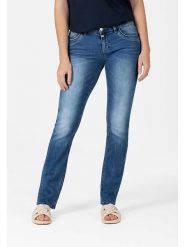 Timezone Dżinsy "Tahila" - Slim fit - w kolorze niebieskim rozmiar: W30/L32. Niebieskie jeansy damskie Timezone. Za 136.13 zł.
