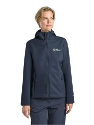 Jack Wolfskin Kurtka softshellowa "Bornberg" w kolorze granatowym rozmiar: M. Niebieskie kurtki sportowe damskie Jack Wolfskin, m, bez wzorów, bez kaptura. Za 302.35 zł.