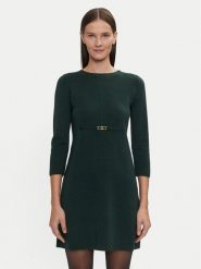 Luisa Spagnoli Sukienka dzianinowa Marinella 58486 Zielony Regular Fit. Zielone sukienki damskie Luisa Spagnoli, bez wzorów, z dzianiny, bez ramiączek. Za 769.99 zł.