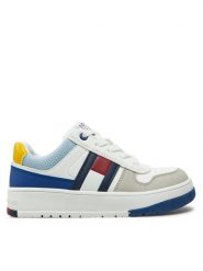 Tommy Hilfiger Sneakersy Flag Low Cut Lace-Up Sneaker T3X9-33863-1269 M Biały. Białe buty sportowe chłopięce Tommy Hilfiger, ze skóry, bez zapięcia. Za 219.99 zł.