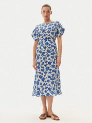 Weekend Max Mara Sukienka letnia Cannes 2515221092 Niebieski Regular Fit. Niebieskie sukienki damskie Weekend Max Mara, bez wzorów, z jedwabiu, bez ramiączek. Za 2,429.00 zł.
