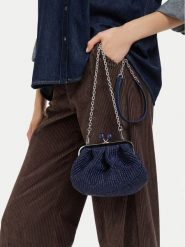 Weekend Max Mara Torebka Pasticcino 2615511115650 Granatowy. Niebieskie torebki wieczorowe damskie Weekend Max Mara, bez wzorów, z syntetyku, bez dodatków. Za 1,159.00 zł.