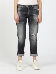 GANG JEANS Dżinsy - Boyfriend fit - w kolorze antracytowym rozmiar: W27. Czarne jeansy damskie GANG JEANS. Za 339.95 zł.