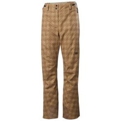 Spodnie narciarskie dla kobiet Helly Hansen St. Moritz Ins 2.0. Brązowe spodnie sportowe damskie Helly Hansen, na zimę, bez wzorów, narciarskie. W wyprzedaży za 1,599.20 zł.