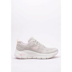 Buty Kobieta Skechers Arch Fit szary. Brązowe obuwie sportowe damskie Skechers, bez zapięcia, trekkingowe, Skechers Sport. Za 339.99 zł.