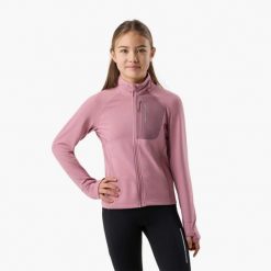 Bluza polarowa treningowa junior Swedemount Ultra Light Full Zip G szybkoschnąca. Czerwone bluzy damskie SWEDEMOUNT, bez wzorów, z polaru, bez kaptura. Za 169.99 zł.