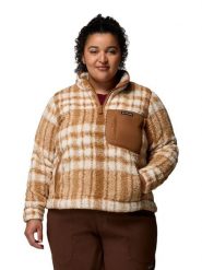 Columbia Bluza polarowa "West Bend" w kolorze karmelowym rozmiar: L. Brązowe bluzy damskie Columbia, l, bez wzorów, z polaru, bez kaptura. Za 158.10 zł.