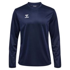 Bluza Hummel Essential. Niebieskie bluzy damskie Hummel, bez wzorów, z materiału, bez kaptura. Za 164.50 zł.