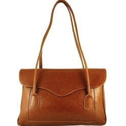 Torebka skórzana damska DAN-A T41 camel. Brązowe torebki klasyczne damskie DAN-A, ze skóry, bez dodatków. Za 399.99 zł.