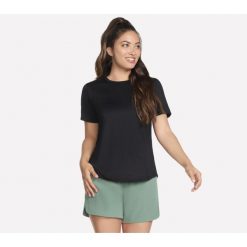 Koszulka Damska Skechers. Czarne koszulki damskie Skechers, bez wzorów, bez ramiączek. Za 120.99 zł.