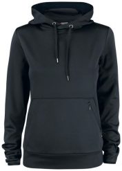 Clique Oakdale Women funkcjonalna bluza z kapturem z poliestru – black. Czarne bluzy damskie CLIQUE, xl, bez wzorów, z materiału, z kapturem. Za 222.59 zł.