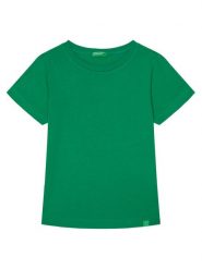 United Colors Of Benetton T-Shirt 3I1XC109W Zielony Regular Fit. Zielone t-shirty i koszulki chłopięce United Colors Of Benetton, bez wzorów, z bawełny, bez kołnierzyka, bez ramiączek. Za 39.99 zł.