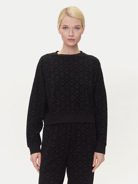 HUGO Bluza 50545210 Czarny Regular Fit. Czarne bluzy damskie Hugo, m, bez wzorów, z bawełny, bez kaptura. Za 339.99 zł.