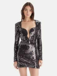 Bardot Sukienka koktajlowa Marlena 60120DB Szary Regular Fit. Szare sukienki damskie Bardot, bez wzorów, z syntetyku, wizytowe, bez ramiączek. Za 749.99 zł.