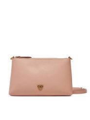 PINKO Torebka Flat Horizontal Mini PE 25 PCPL 104277 A0F1 Różowy. Czerwone listonoszki damskie Pinko, bez wzorów, ze skóry, bez dodatków. Za 309.99 zł.