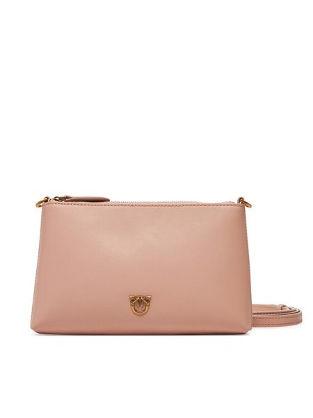 PINKO Torebka Flat Horizontal Mini PE 25 PCPL 104277 A0F1 Różowy. Czerwone listonoszki damskie Pinko, bez wzorów, ze skóry, bez dodatków. Za 629.99 zł.