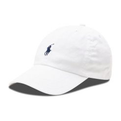 Czapka z daszkiem Polo Ralph Lauren. Białe czapki z daszkiem damskie Polo Ralph Lauren, bez wzorów. Za 139.99 zł.