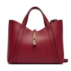 Torebka Furla. Czerwone shopper bag Furla, bez wzorów, bez dodatków. Za 1,369.00 zł.