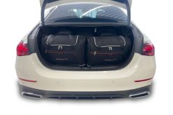Torby Do Bagażnika Mercedes-Benz E Limousine 2023+ 5Szt Kjust. Czarne torby podróżne KJUST, bez wzorów, z kauczuku. Za 1,642.00 zł.