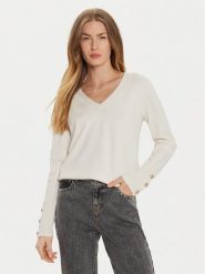 Morgan Sweter 242-MGOLD Écru Regular Fit. Swetry klasyczne damskie Morgan, xl, z wiskozy, bez kołnierzyka. Za 149.99 zł.