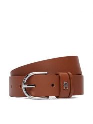 Tommy Hilfiger Pasek Essential Effortless 3.0 Sv AW0AW18688 Brązowy. Brązowe paski damskie Tommy Hilfiger, bez wzorów, ze skóry. Za 229.99 zł.
