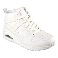 Buty do chodzenia damskie Skechers Uno-High Regards. Białe obuwie sportowe casual damskie Skechers, z materiału, bez zapięcia. Za 492.00 zł.