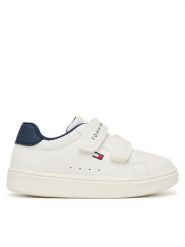 Tommy Hilfiger Sneakersy Low Cut Velcro Sneaker T1X9-35216-1355 M Biały. Białe buty sportowe chłopięce Tommy Hilfiger, ze skóry, bez zapięcia. Za 284.99 zł.