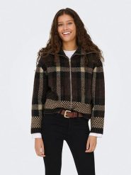 JDY Kardigan "Phoenix" w kolorze brązowo-beżowym rozmiar: M. Brązowe kardigany damskie JDY, m, bez wzorów. Za 177.32 zł.