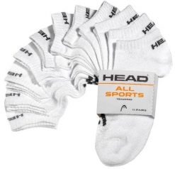 Skarpety Head Elements Sneaker 11 par, niskie, białe, rozmiar 35-38. Białe skarpetki damskie Head, bez wzorów, z bawełny. Za 167.99 zł.