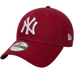 Czapka New Era New York Yankees Essential 9Forty czerwona. Brązowe czapki damskie New Era, bez wzorów, z bawełny. Za 119.99 zł.