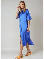 Monki Sukienka w kolorze niebieskim rozmiar: S. Niebieskie sukienki damskie Monki, bez wzorów, bez ramiączek. Za 43.99 zł.