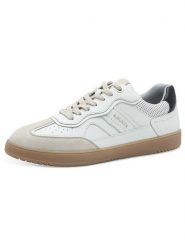 S.Oliver Sneakersy w kolorze biało-beżowym rozmiar: 40. Białe obuwie sportowe damskie S.Oliver, z materiału, bez zapięcia. Za 223.99 zł.