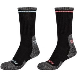 Skarpetki sportowe dla dorosłych 2PPK Women Trail Wool Socks. Czerwone skarpetki damskie Skechers, bez wzorów, z elastanu. Za 89.99 zł.