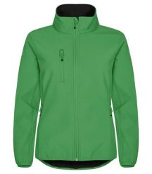 Clique Classic Softshell Kurtka Damska - 3-warstwowa, z recyklingu. Zielone kurtki damskie CLIQUE, xs, bez wzorów, z softshellu, bez kaptura. Za 266.51 zł.