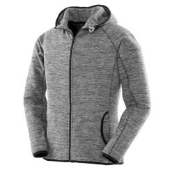 Damska Bluza Z Mikropolaru Fitness Z Pełnym Zamkiem Błyskawicznym. Szare bluzy damskie SPIRO, bez wzorów, bez kaptura. Za 128.99 zł.