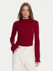 Kontatto Golf 3M0816C Czerwony Regular Fit. Czerwone golfy damskie Kontatto, m, bez wzorów, z syntetyku, bez ramiączek. Za 269.99 zł.