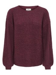 JDY Sweter w kolorze bordowym rozmiar: XS. Czerwone swetry klasyczne damskie JDY, xs, z wełny, bez kołnierzyka. Za 109.95 zł.