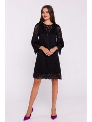 Stylove Sukienka w kolorze czarnym rozmiar: XL. Czarne sukienki damskie Stylove, bez wzorów, z koronki, bez ramiączek. Za 194.61 zł.