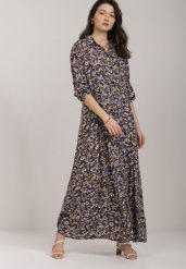 Fioletowa Sukienka Kelathyia. Fioletowe sukienki damskie Renee, bez wzorów, eleganckie, bez ramiączek. W wyprzedaży za 99.99 zł.