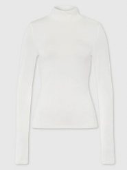 Les Lunes Koszulka "Noraa" w kolorze białym rozmiar: XXS. Białe koszulki damskie Les Lunes, xxs, bez wzorów, bez kołnierzyka, bez ramiączek. Za 126.99 zł.