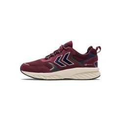 Trenerzy Hummel Marathona Reach Lx. Czerwone obuwie sportowe damskie Hummel, ze skóry, bez zapięcia, do biegania. Za 425.50 zł.